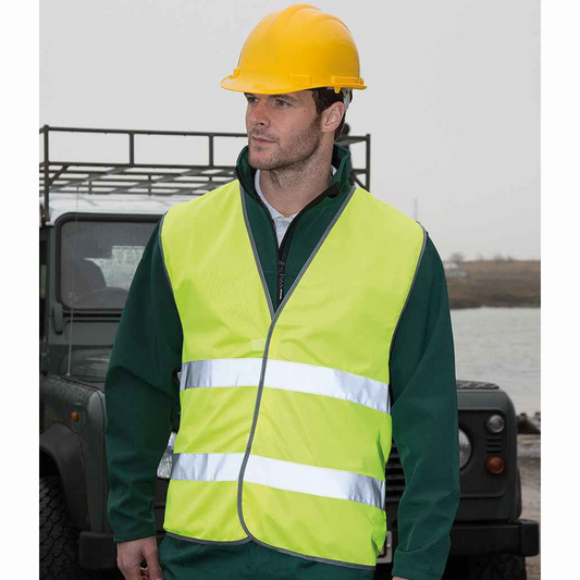 Essential Hi-Vis Safety Vest with Trim