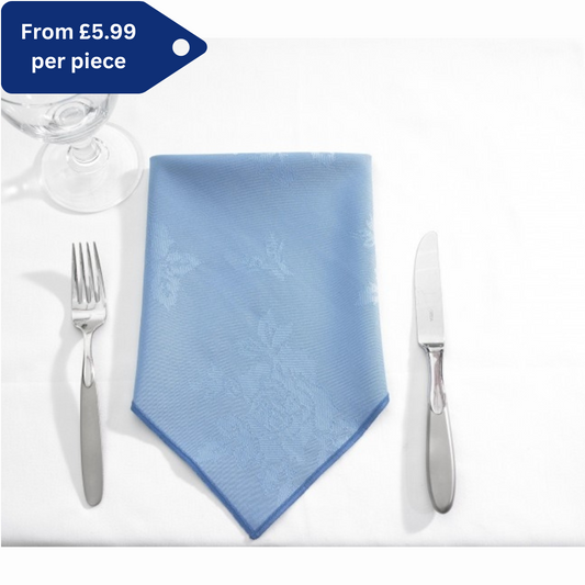 Square Table Cloth Rose Design - Pack of 8