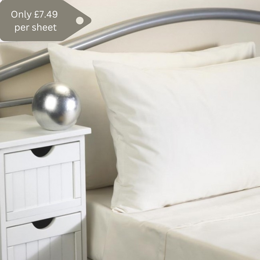 Softguard Flame Retardant - Fitted Single Bed Sheet - Pack of 8