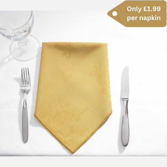 Napkin Rose Design 16x16 inches - Pack of 18