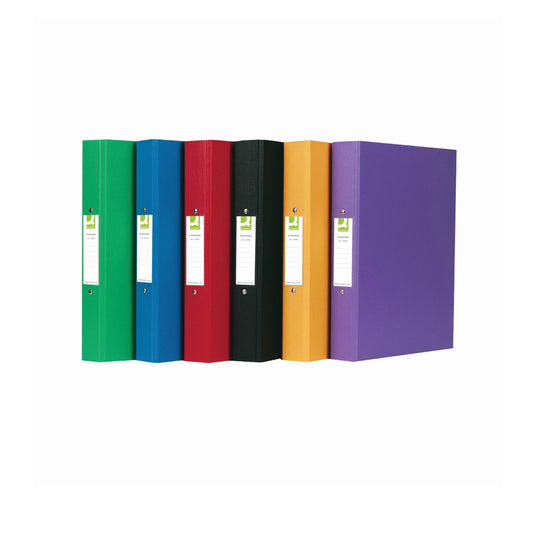A4 Q Connect Binder 25mm Assorted Colours - Pack of 10