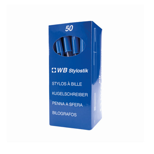 Q-Connect Blue Medium Ball Point Pen - Pack of 50