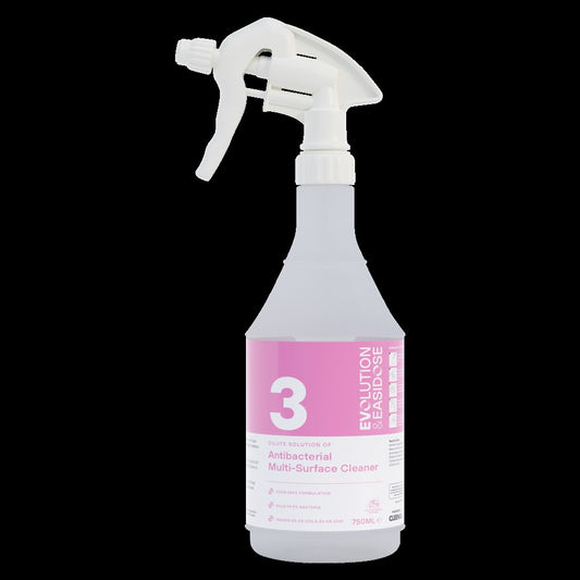 Refill flask for Evolution Easidose Concentrated Antibacterial Multi-Surface Cleaner HDR Flask 6 x 750ml