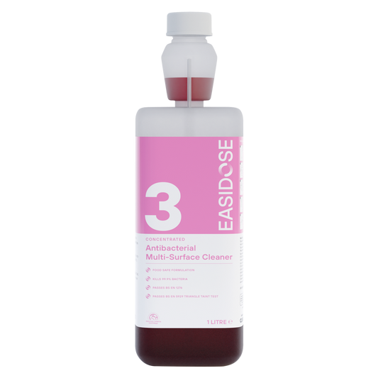 Evolution Easidose Concentrated Antibacterial Multi-Surface Cleaner 3x1lt