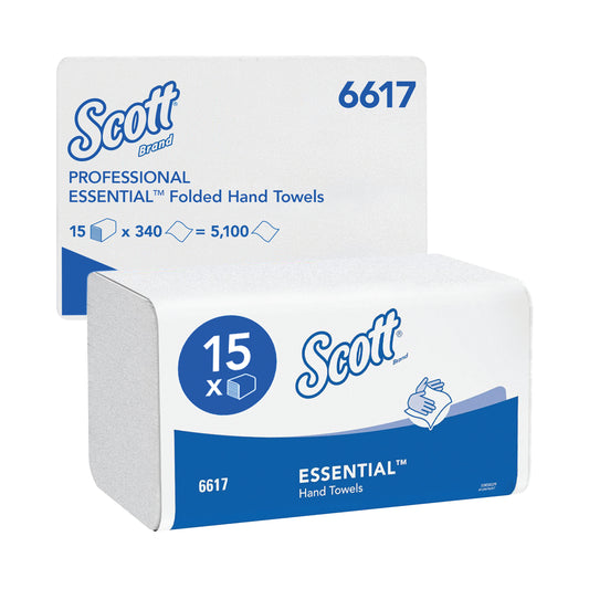 Scott Essential Compact Interfolded Hand Towels - 15 x 340 sheets