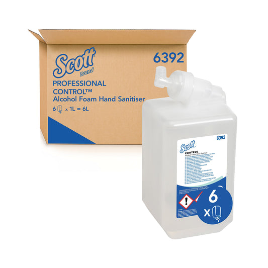 Scott Alcohol Foam Hand Sanitiser - 6X1L