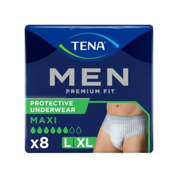 Tena Men Premium Fit Protective Underwear Maxi L4 Large 3 x Pack of 8