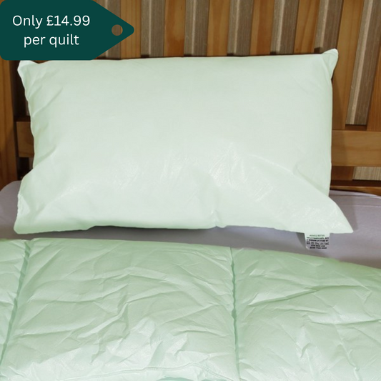 Green tint Polypropylene Quilt 10.5 tog - Pack of 2