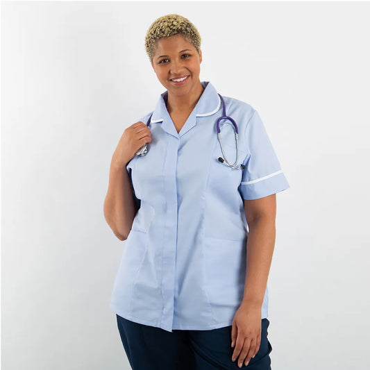 Round Collar Women Zip Tunic