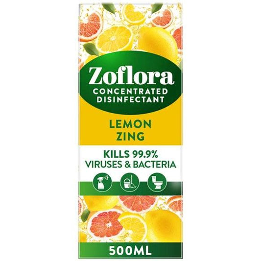 Zoflora Antibacterial Disinfectant Lemon Zing 500ml Pack of 1