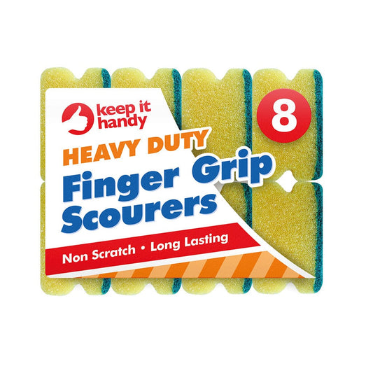 Heavy Duty Sponge Scourer Pack 8