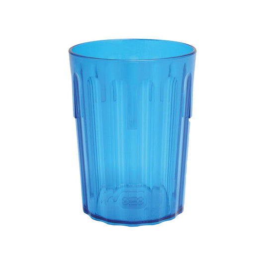 Tumbler Fluted Transparent 250ml Pack 10