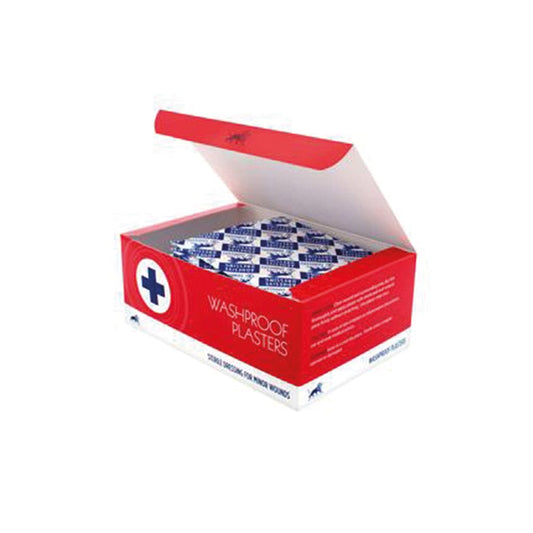 Waterproof Plasters Assorted Blue Pack of 100