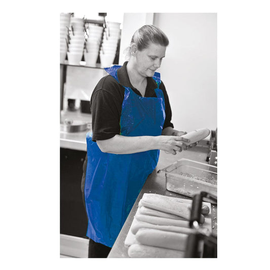 Aprons Blue Disposable Rolls 10 Micron 5 x 200