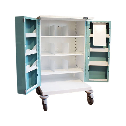 56 Casette Nomad Trolley Double Door /Key Lock (H) 1155 x (W) 780 (670) x (D) 580mm