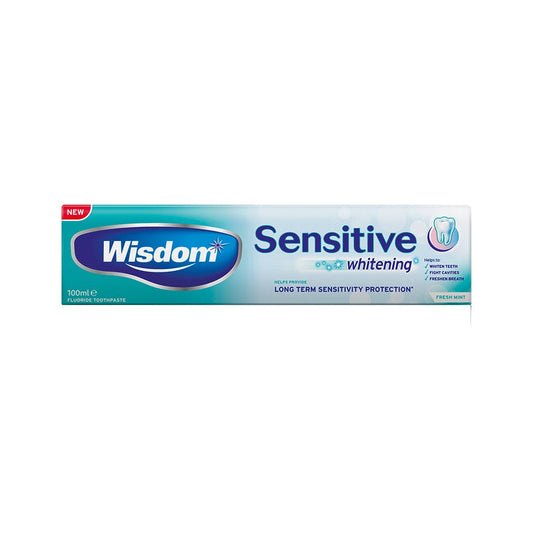 Wisdom Sensitive Whitening Toothpaste 100ml Pack of 12