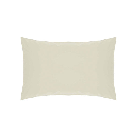 Pillowcase Polycotton Cream 1 Pair