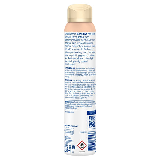 Sanex Deo Spray 200ml Dermo Sensitive - Pack of 6