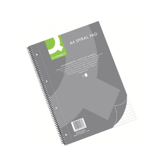A4 Q-Connect Ruled Spiral SC Pad - Pack of 5