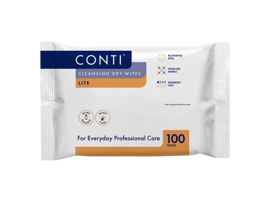 Conti Lite Large Dry Wipes 30 x 28 32 Packs of 100