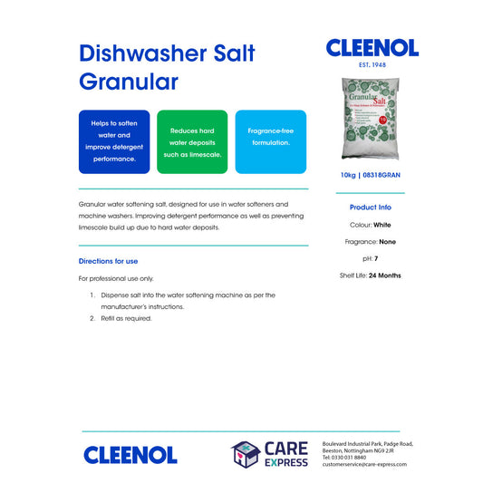 Granular Water Softener Salt 10kg
