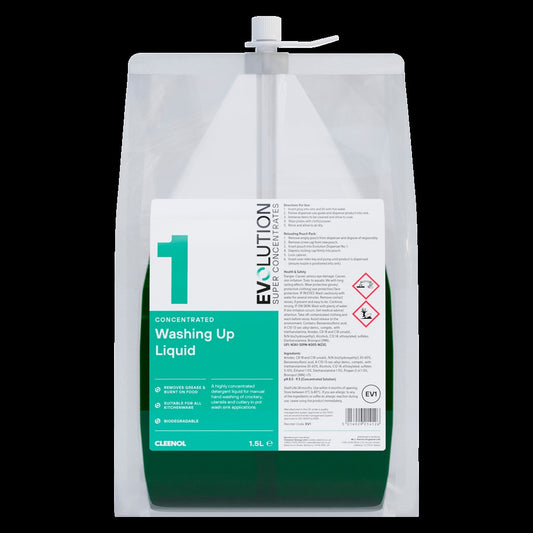 Washing Up Liquid Concentrated 2x1.5 Ltr