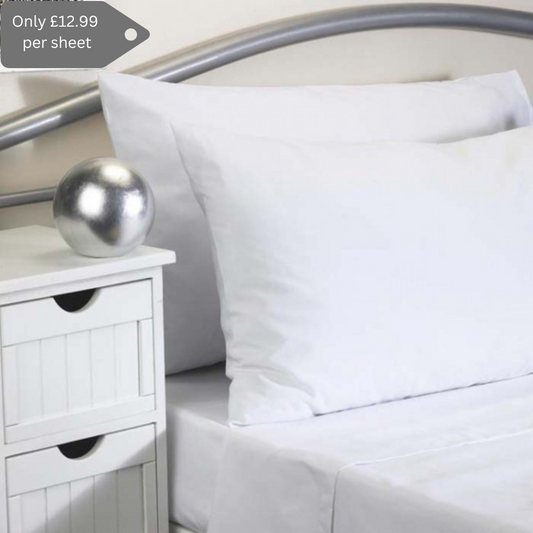 Softguard Flame Retardant - Flat Bed Sheet - Double Bed - Pack of 4