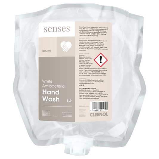 Senses White Antibacterial Hand Wash 3x800ml