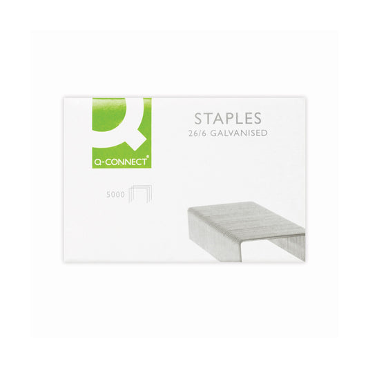 Q Connect Staples 26/6mm Pack of 5000