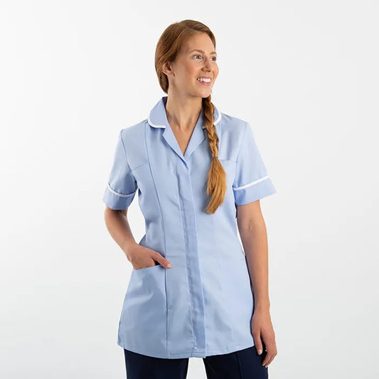 Round Collar Women Zip Tunic