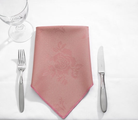 Round Table Cloth Rose Design - Pack of 8