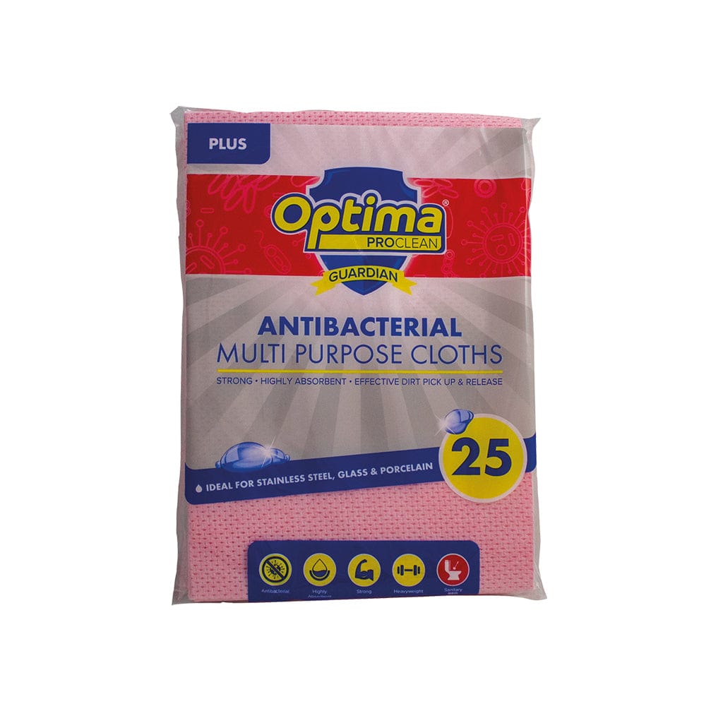 All Purpose Antibacterial Cloths 6 x Pack of 25