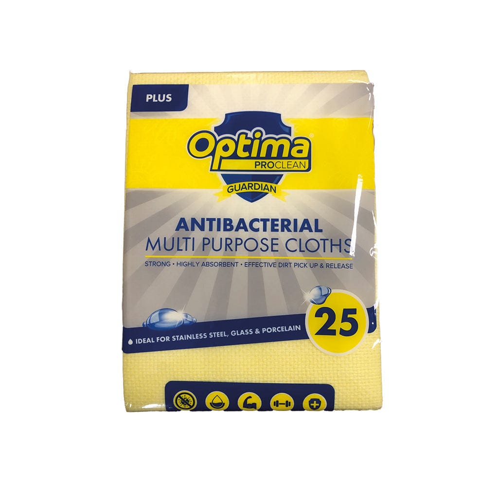 All Purpose Antibacterial Cloths 6 x Pack of 25