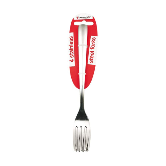 Fork Stainless Steel 1 Card of 4