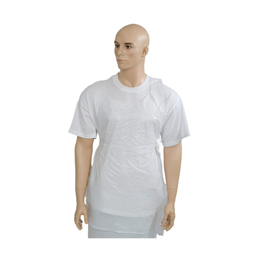 Apron Polythene White 8 Micron 5 x 200 Rolls