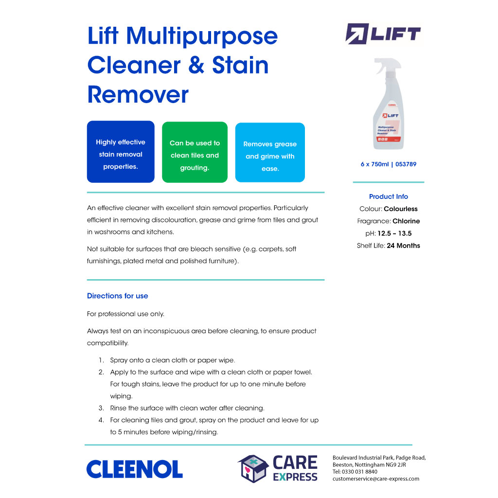 Multi Purpose Stain & Grout Cleaner 750ml Pack of 6_HC070_1