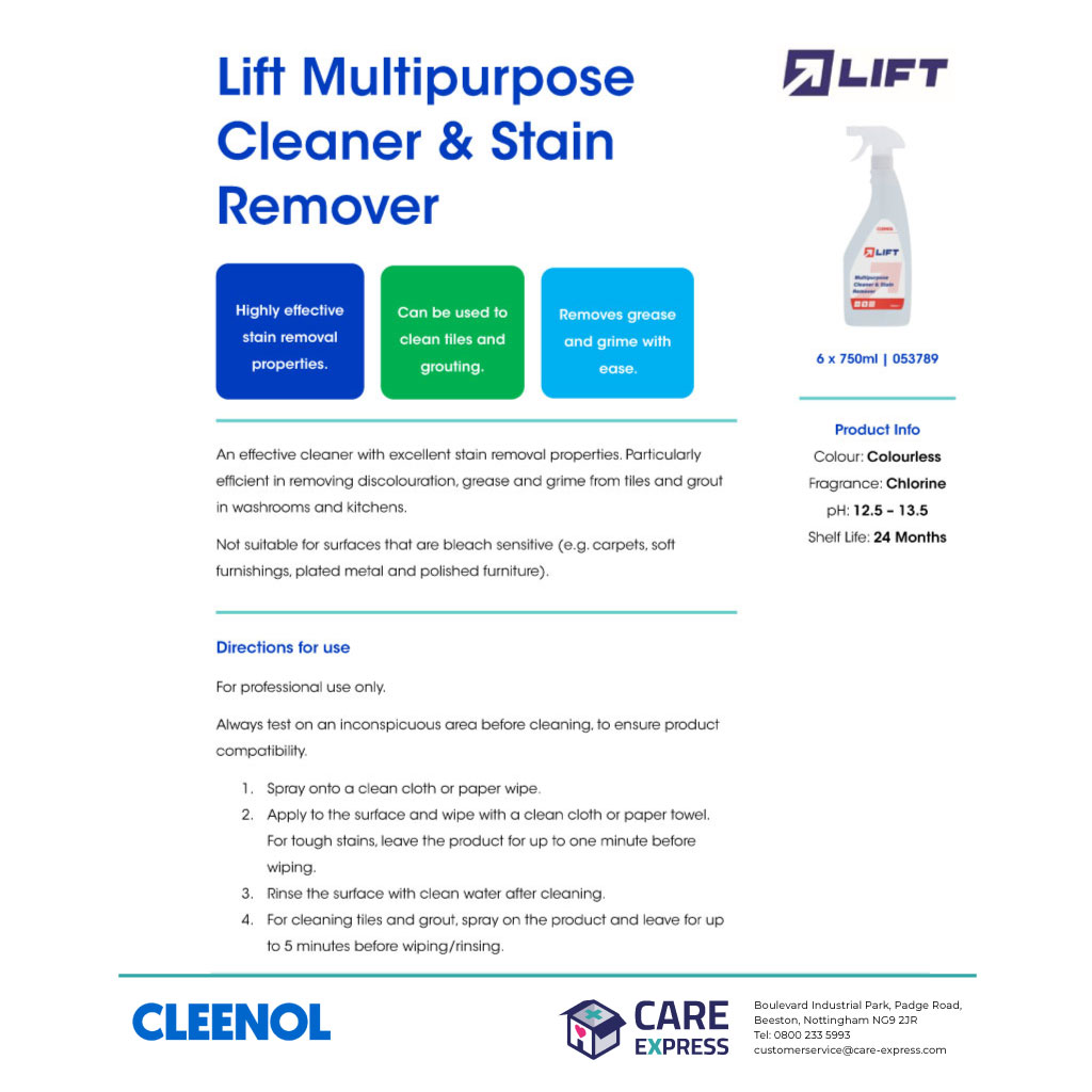 Multi Purpose Stain & Grout Cleaner 750ml Pack of 6_HC070_1