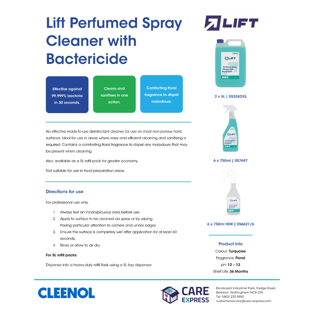 Lift Perfumed Spray Cleaner 750ml Pack of 6_HC080_1