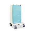 30 Cassette Drug Trolley Nomad Single Door &%23x3a; Key Lock (H) 1160 x (W) 570 x (D) 580mm_ME0051_1