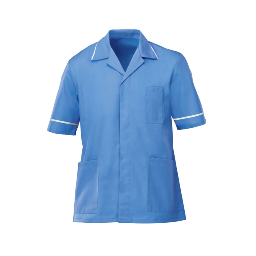 Classic Men Tunic_WW001_Hospital Blue