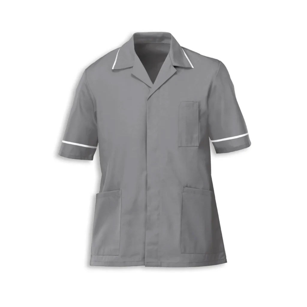 Classic Men Tunic_WW001_Hospital Grey