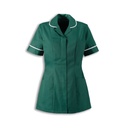 Round Collar Women Zip Tunic_WW002_Bottle-Green