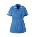 Round Collar Women Zip Tunic_WW002_Hospital-Blue_