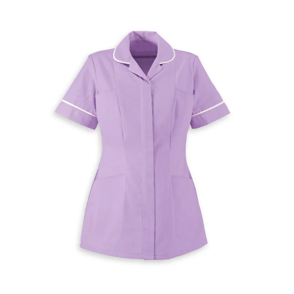Round Collar Women Zip Tunic_WW002_Lavender