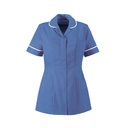 Round Collar Women Zip Tunic_WW002_Metro-Blue