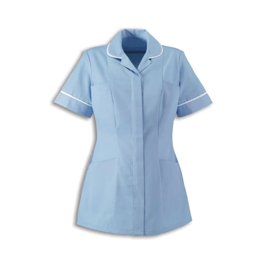 Round Collar Women Zip Tunic_WW002_Pale-Blue