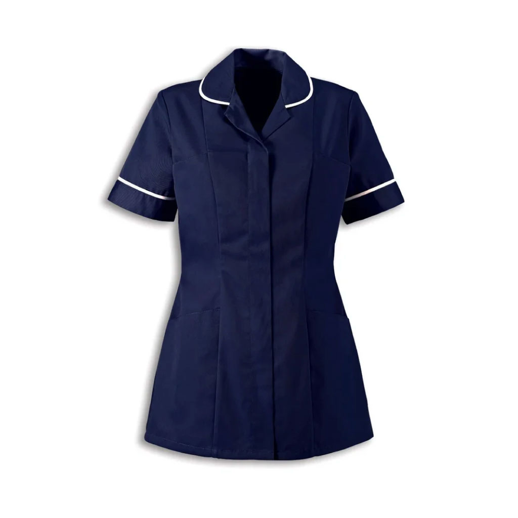 Round Collar Women Zip Tunic_WW002_Sailor Navy