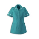 Round Collar Women Zip Tunic_WW002_Turquoise