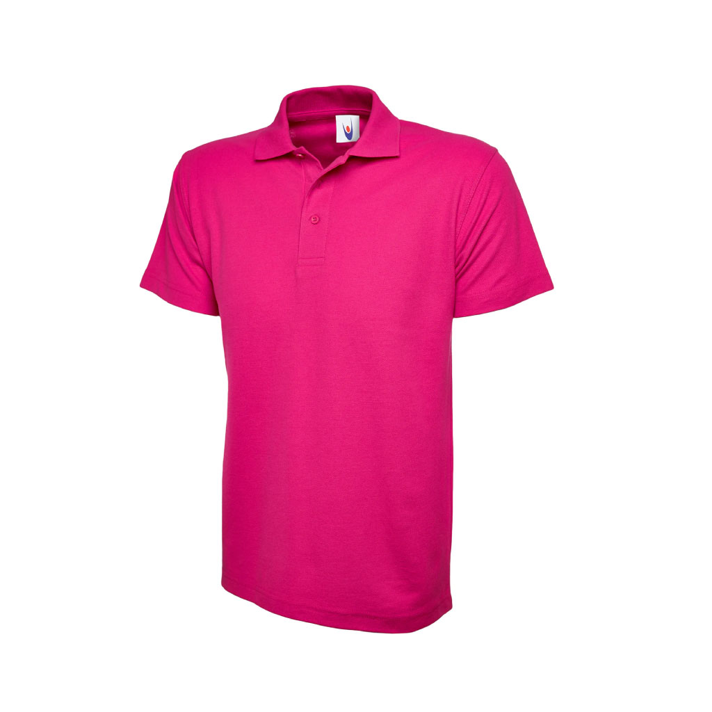 Unisex Polo Shirt_WW003_Hot Pink