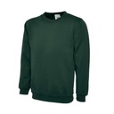 Classic Roundneck Sweatshirt_WW004_Bottle Green